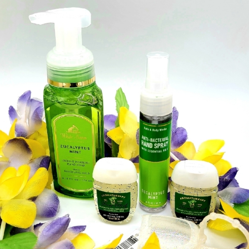 EUCALYPTUS MINT HAND CARE SOAP & SANITIZER BUNDLE